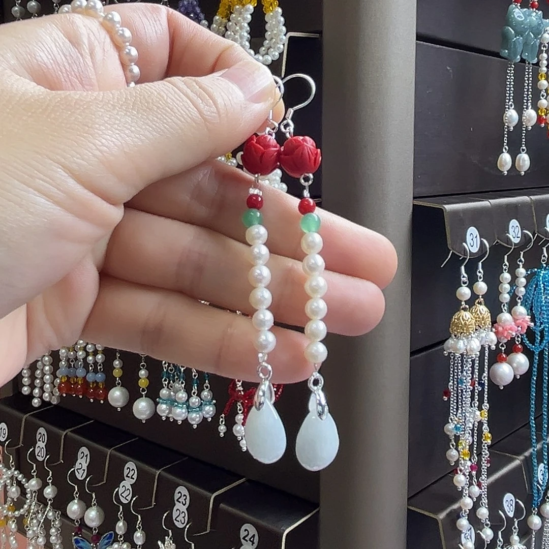 925银博雅手作S925纯银耳饰