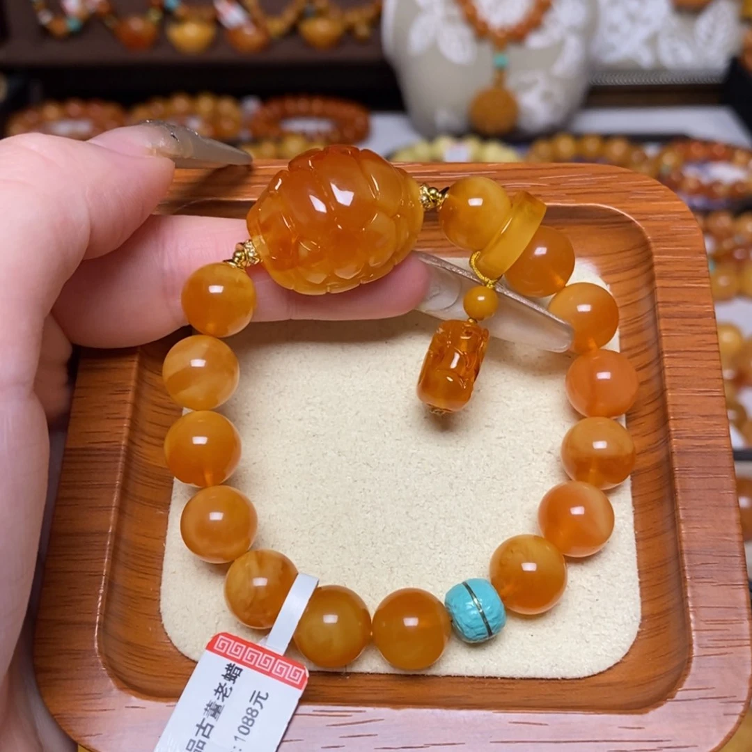 【闪购商品】手链蜜蜡未镶嵌手串