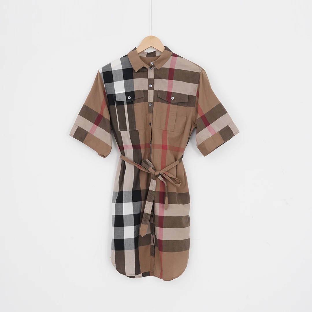 99新 BURBERRY/博柏利 棉/SC0371/连衣裙/38码