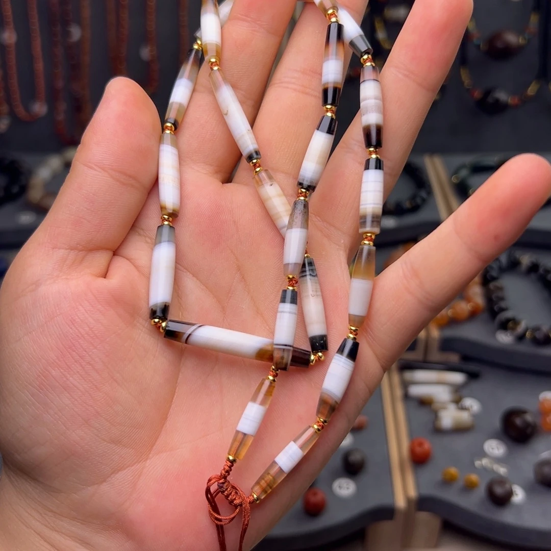 玛瑙/玉髓合金颈饰