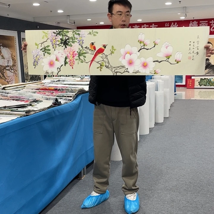 国画今天早上国画作品展示