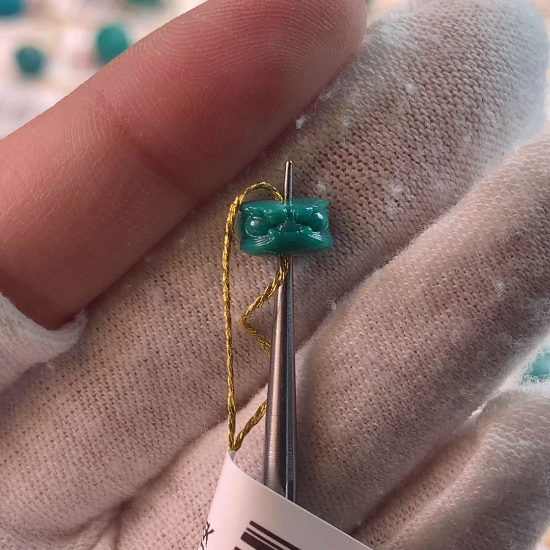 绿松石未镶嵌配饰柯7.5*4.8