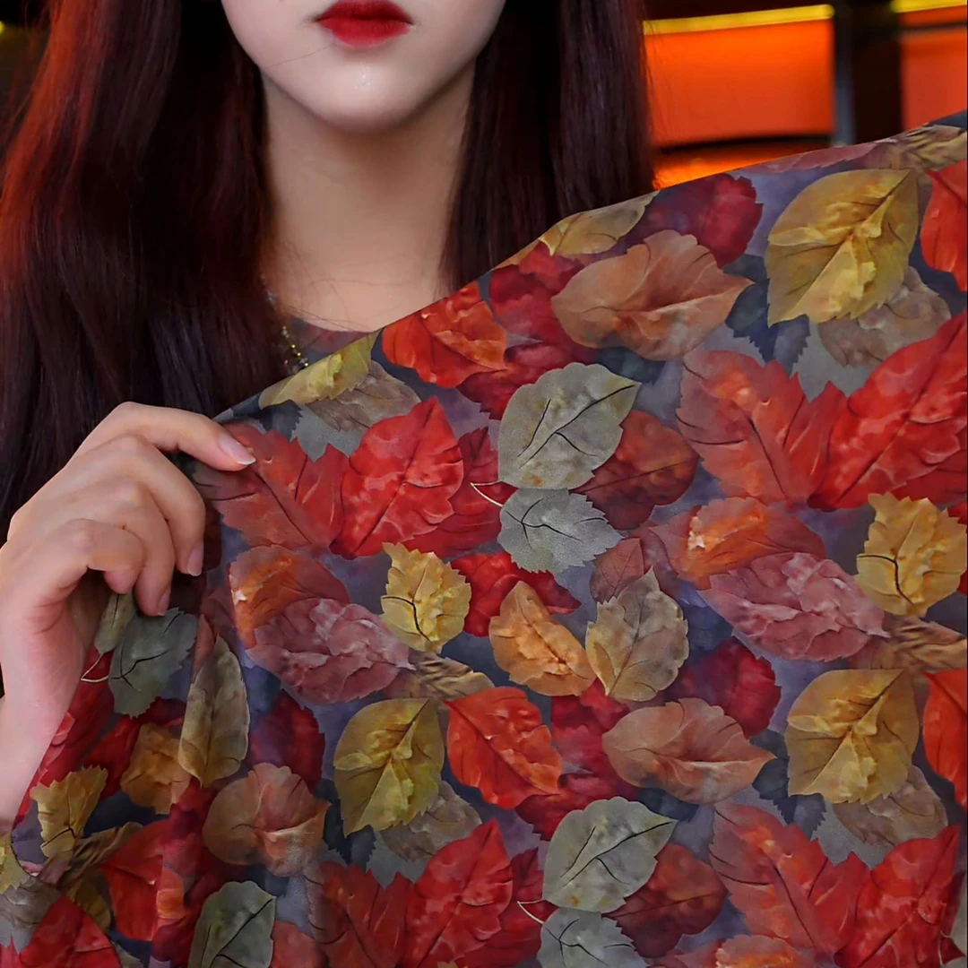 杭州原版正品2025夏季新款气质落日缤纷油墨画显瘦连衣裙