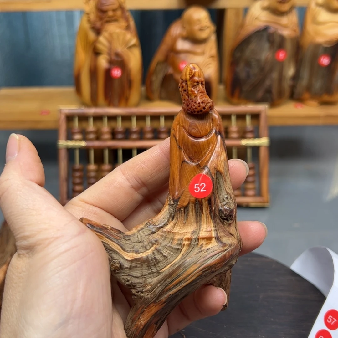 宴***贸木崖柏木摆件手把件