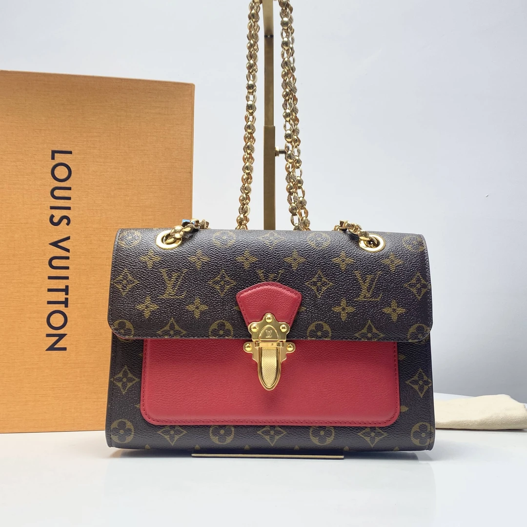 95新 LouisVuitton/路易威登 唐唐专属 红维多利亚单肩包THCI1792