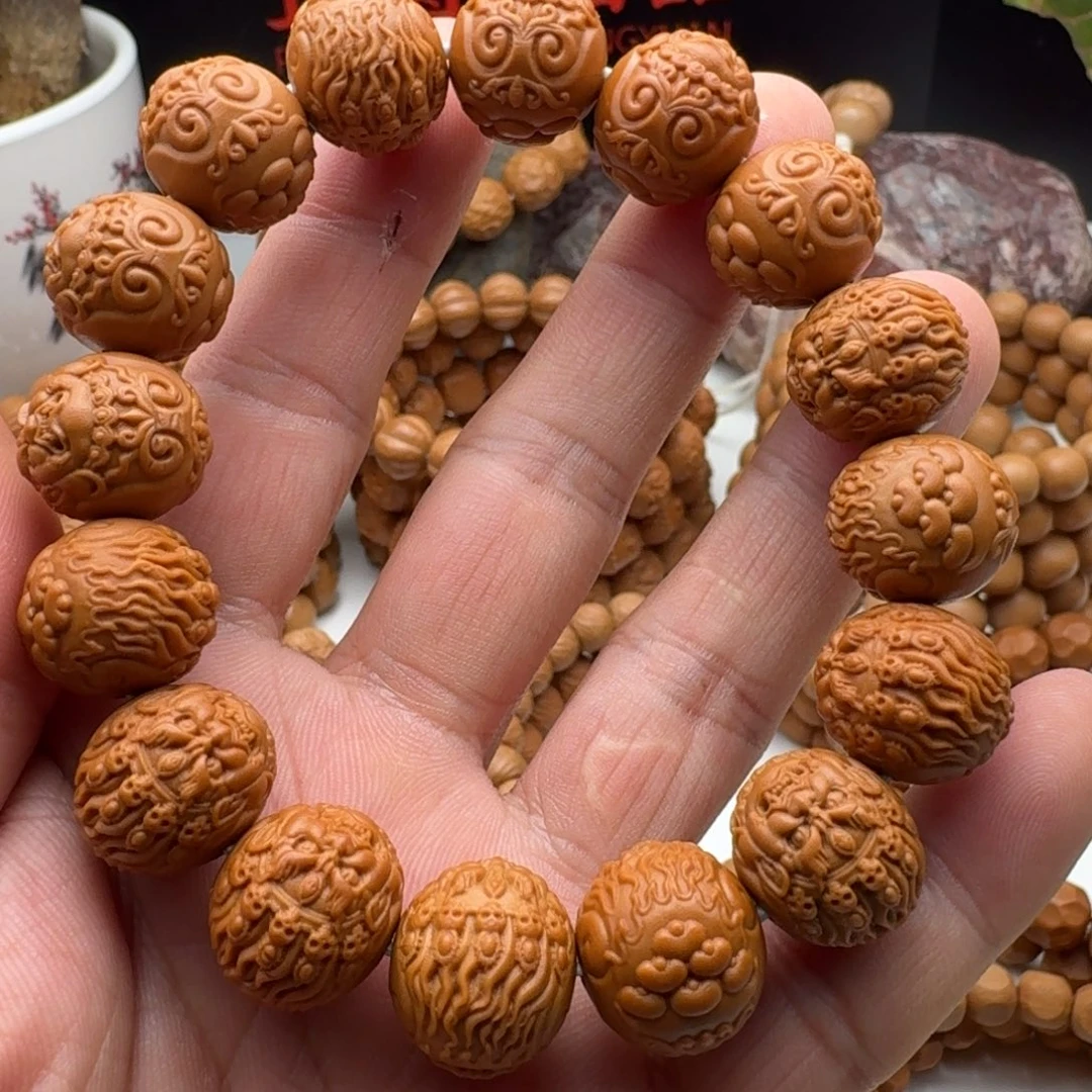 猴头核桃手串16+黑天全品无瑕