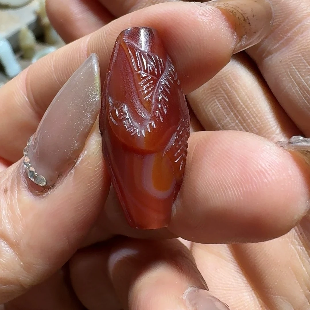 玛瑙/玉髓车挂未镶嵌鹿*