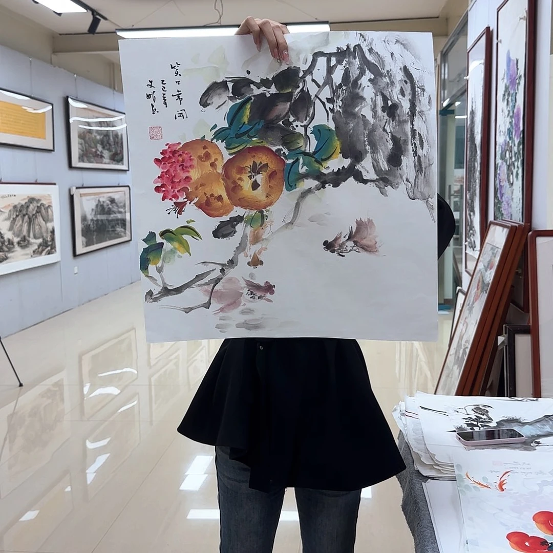 国画国画作品多次