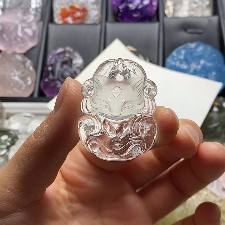 未镶嵌水晶颈饰水晶吊坠