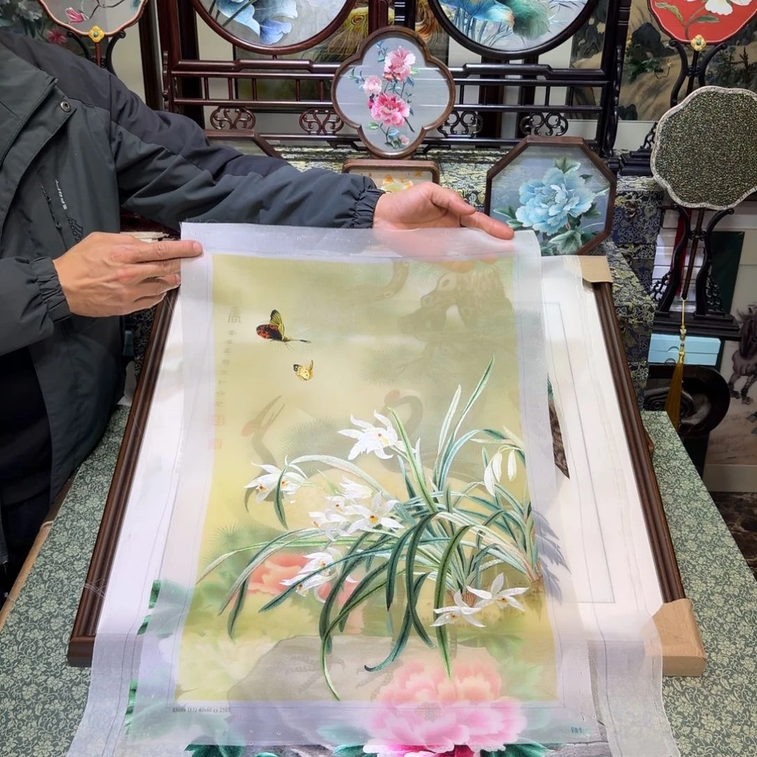 刺绣手工苏绣工艺制作技艺精湛
