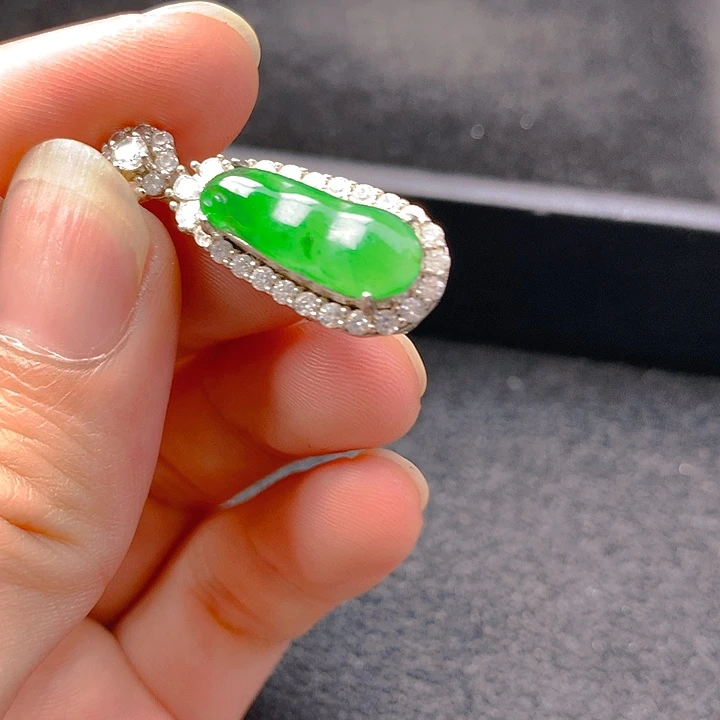 【闪购商品】翡翠银S925镶嵌颈饰翡翠