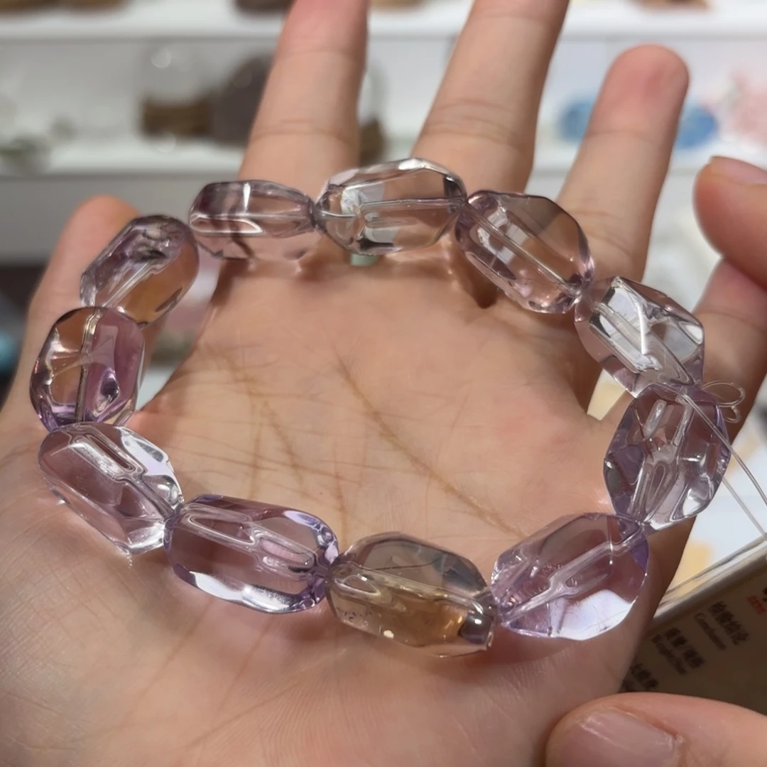 水晶手链未镶嵌紫黄晶