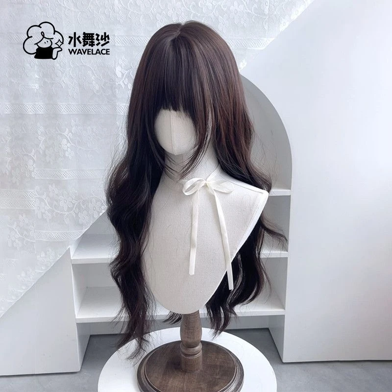【加长鬓角】水舞沙自带鬓角款大波浪长卷发Lolita少萝jk仿真假发