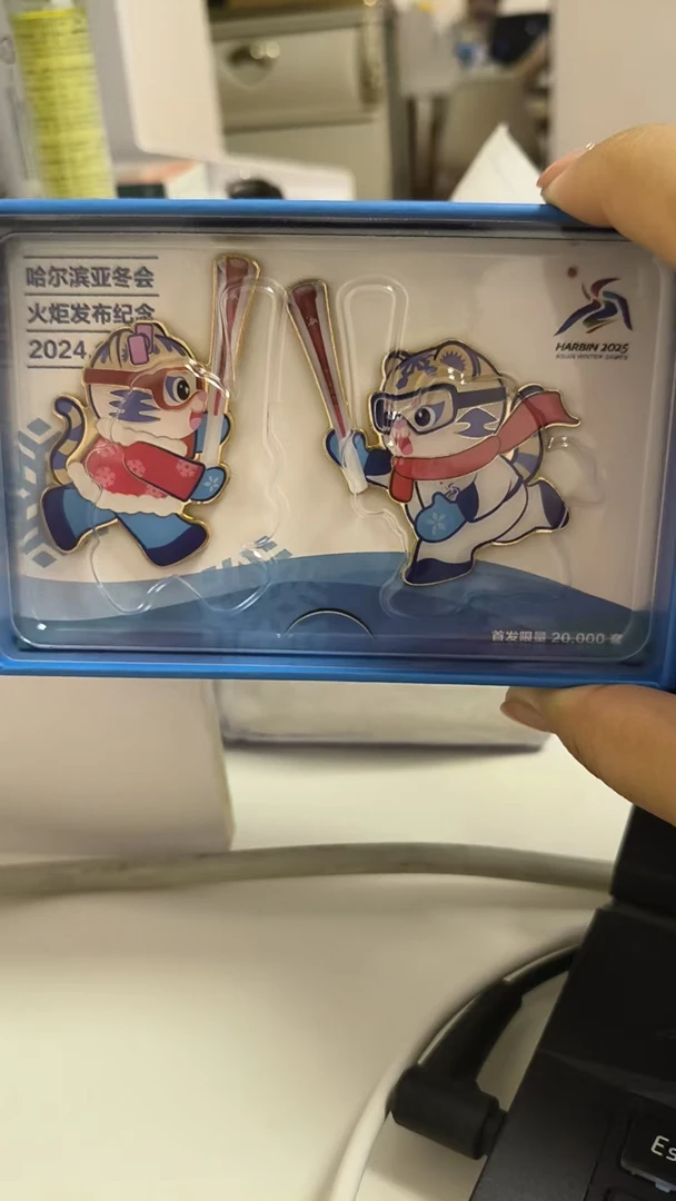 滨滨妮妮火炬传递冰箱贴套装