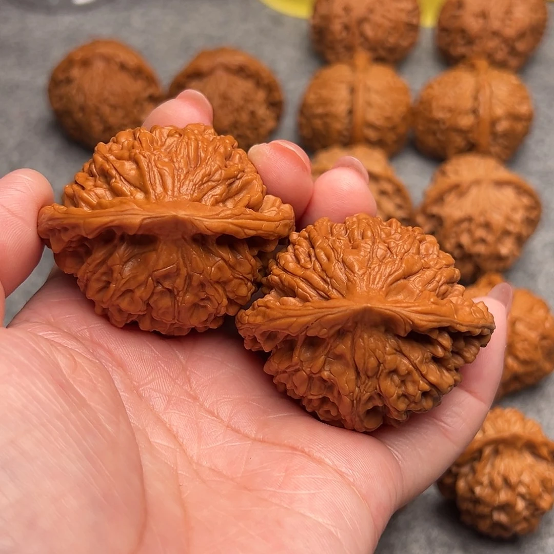 把件文玩核桃精品麒麟纹官帽51全品