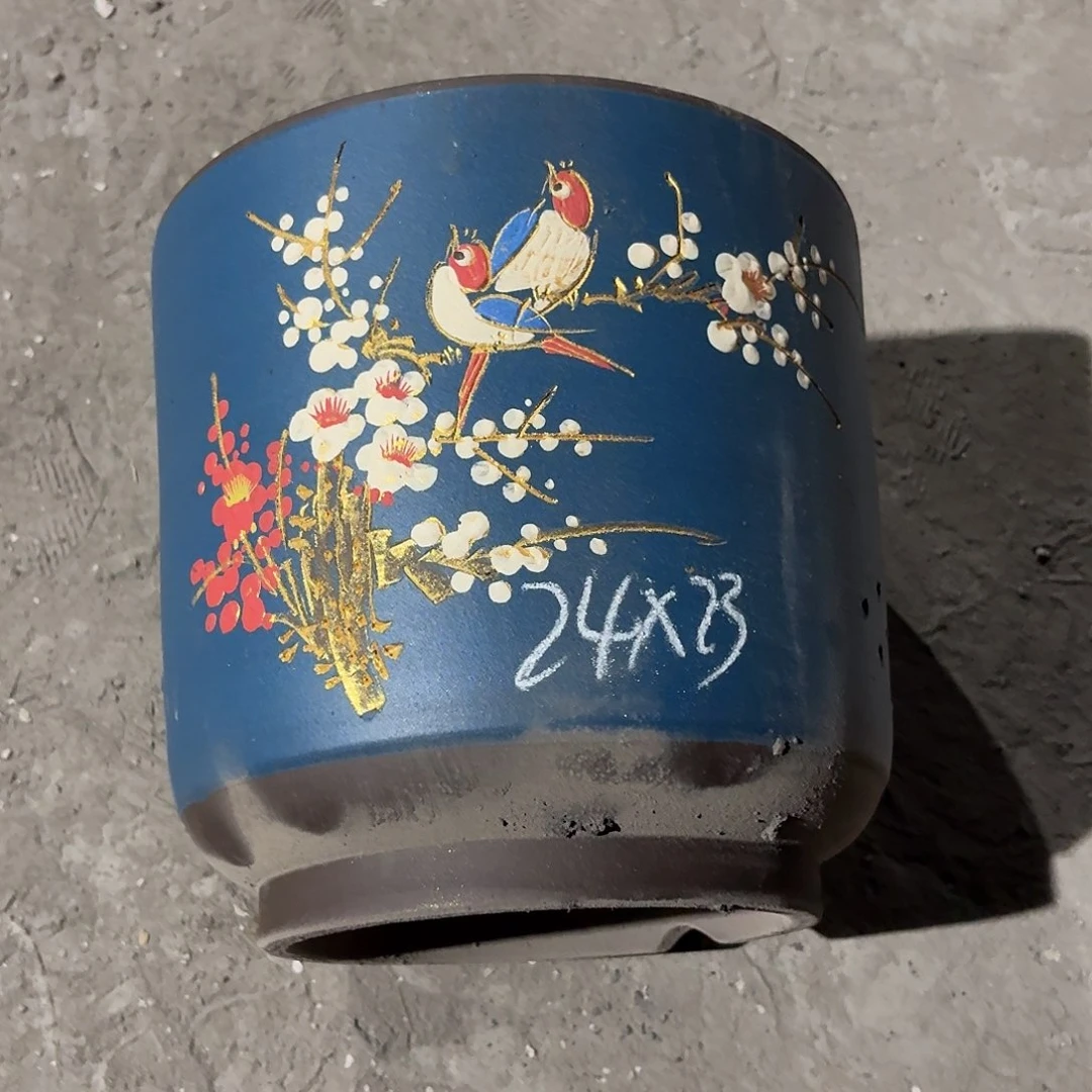 宜兴紫砂花盆，现货发