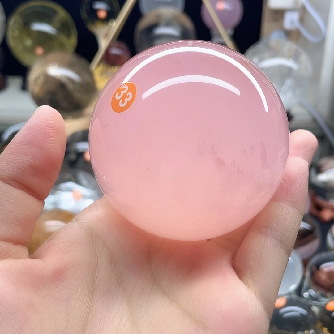 未镶嵌珠宝半成品水晶粉水67A33