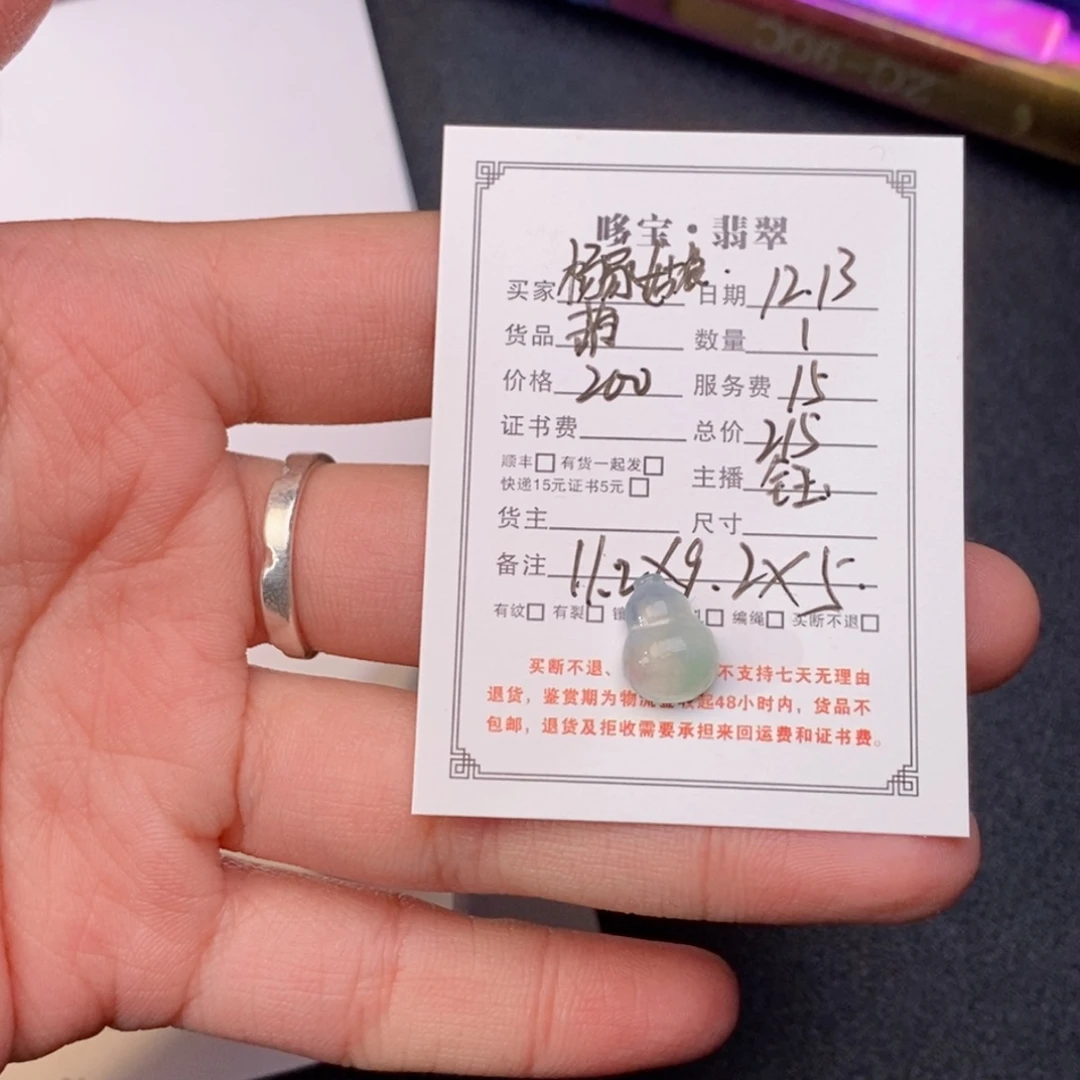 翡翠未镶嵌颈饰翡翠