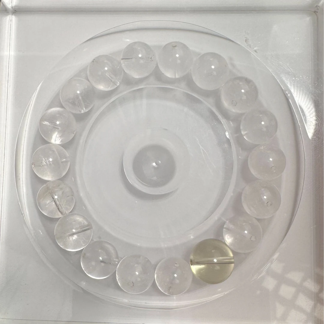 【小晶梨专属】天然半盆白幽灵定制款手串 多样性发其一