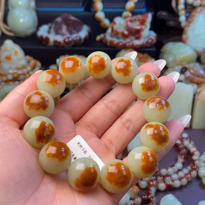 天***勤岫岩河磨玉（透闪石质玉）未镶嵌手链