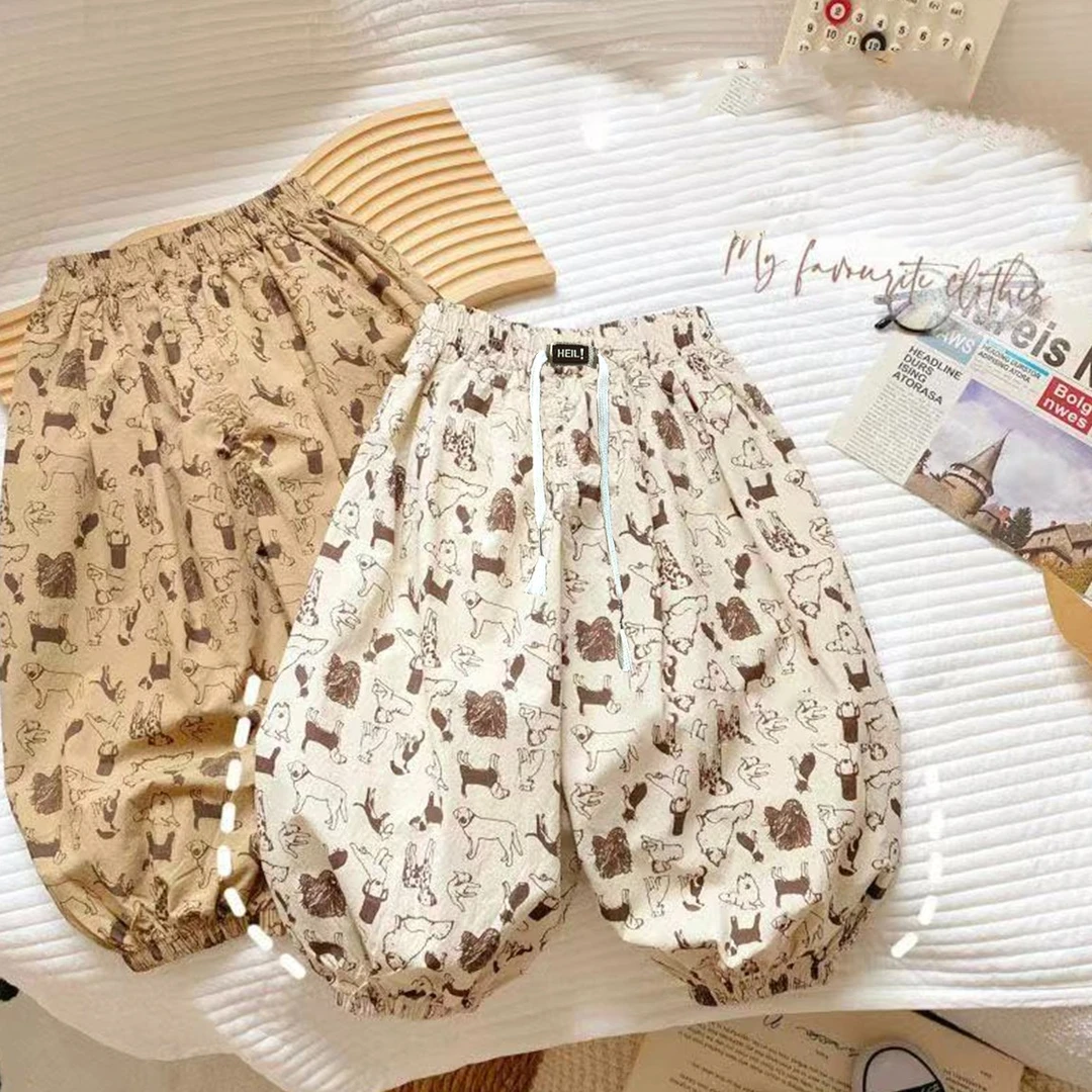 新款夏季儿童防蚊裤宽松透气凉爽中大童儿童裤子童装休闲裤