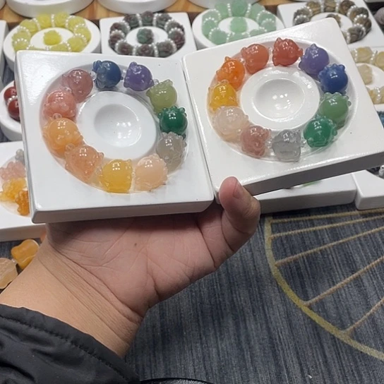 石英质玉（非洲翠）合金个性简约大方时尚