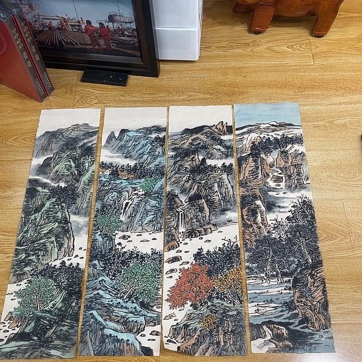 小***羊姜奇老师山水作品