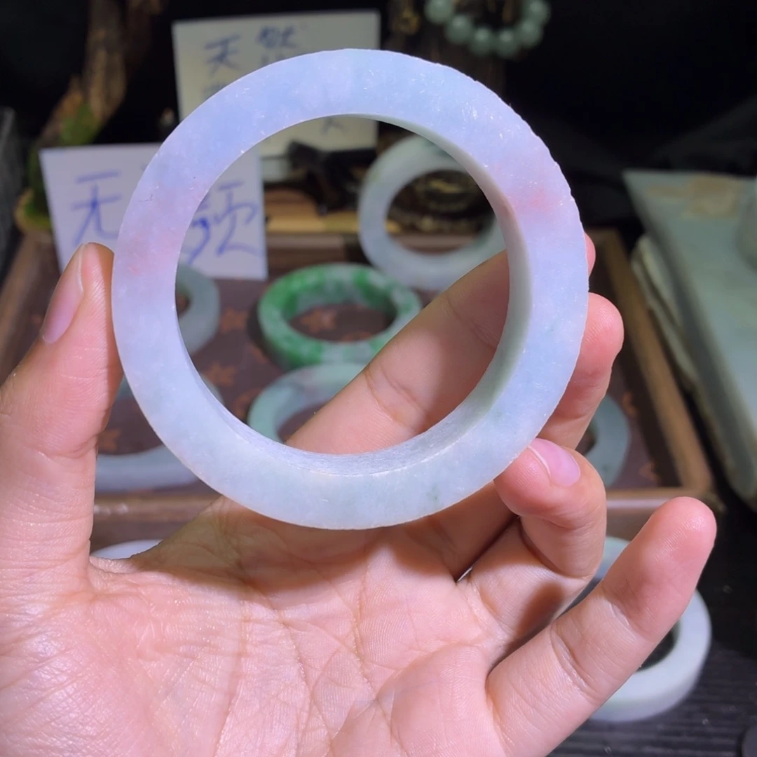 定制翡翠未镶嵌翡翠A货毛胚手镯定制