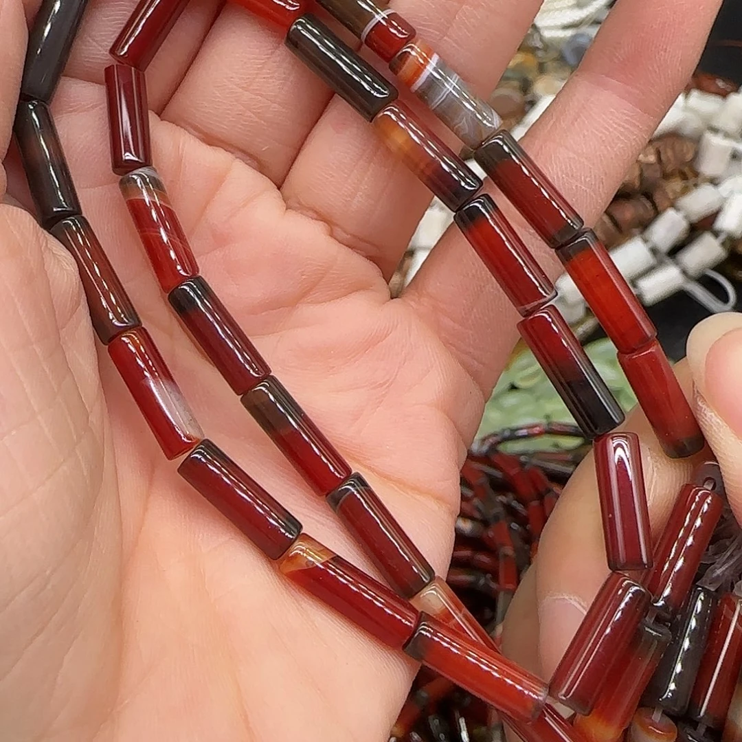 合金玛瑙/玉髓珠宝半成品梦幻玛瑙4-13mm一条