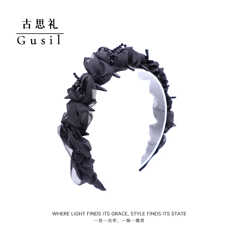 【如烟】发箍女2025新款高颅顶高级感洋气时尚轻奢头饰