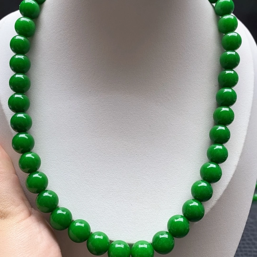 翡翠未镶嵌颈饰12米