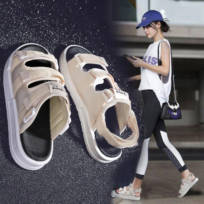 安踏联名部派断码一鞋两穿魔术贴凉鞋情侣拖鞋女夏季2025新款男学