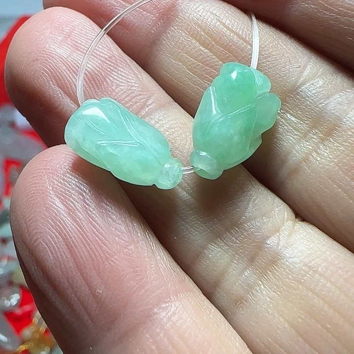 翡翠未镶嵌颈饰天然缅甸翡翠白菜