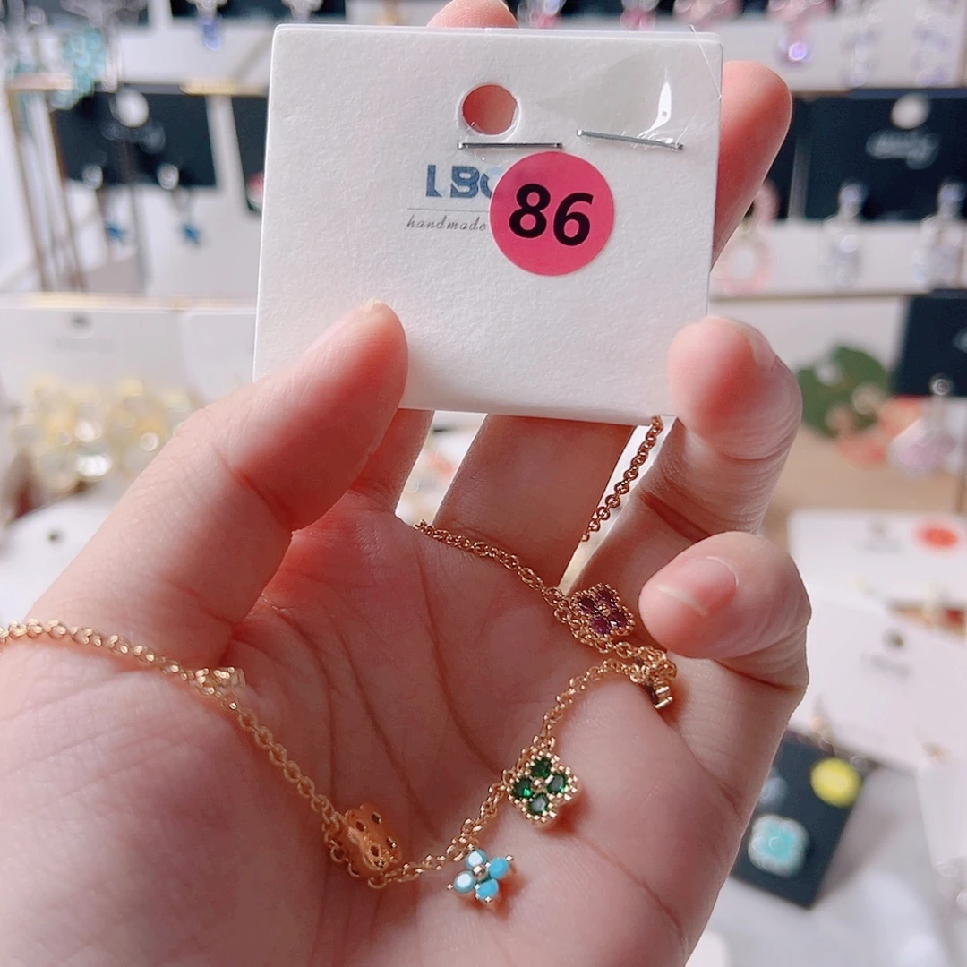 锆石纯铜合金耳环