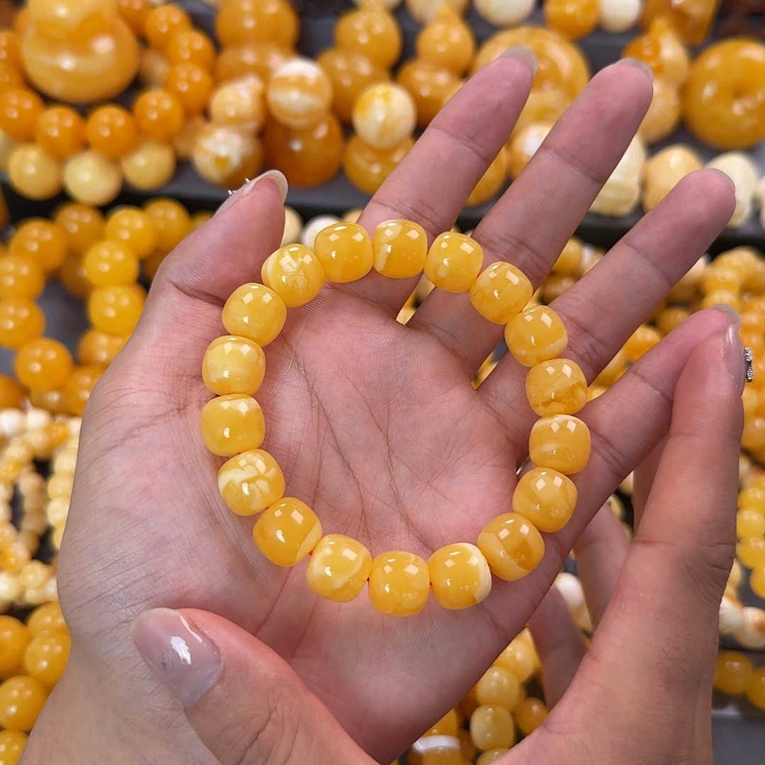 蜜蜡未镶嵌珠宝奇石同料13mm