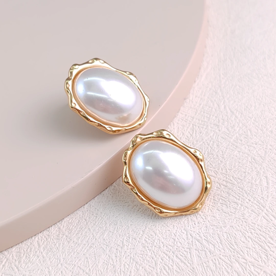 XUPING/旭平首饰 不锈钢仿珍珠耳饰 新年气质耳钉 GDM T000977132