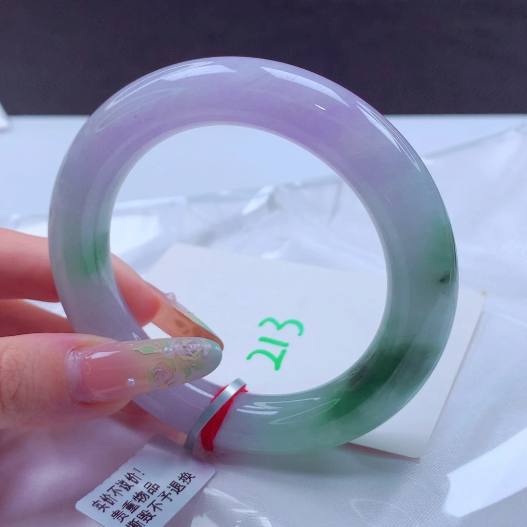 翡翠手镯未镶嵌天然缅甸翡翠A货手镯 213号