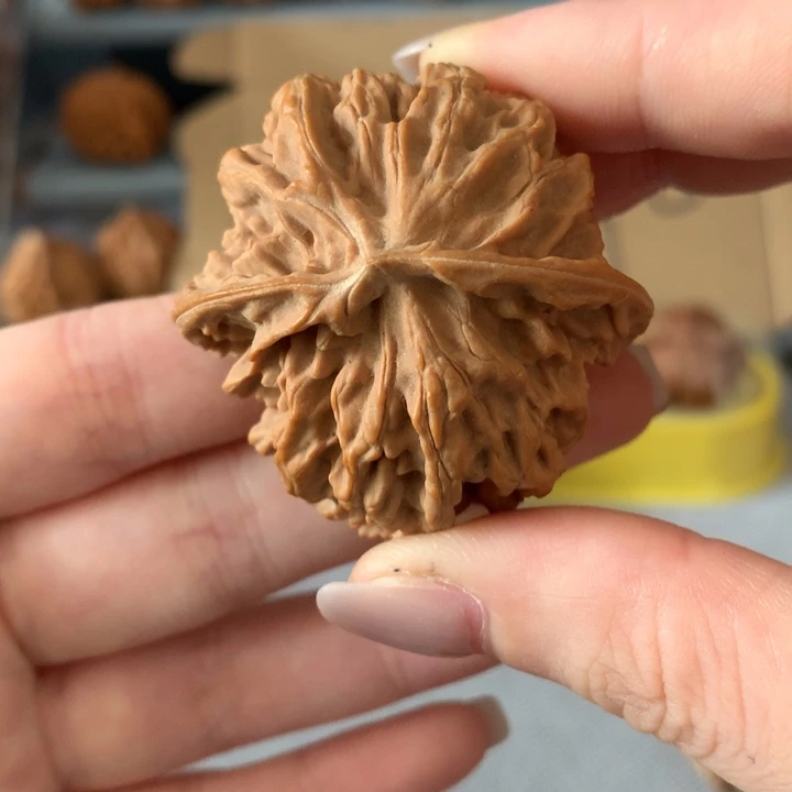 岁***、文玩核桃把件异形单只