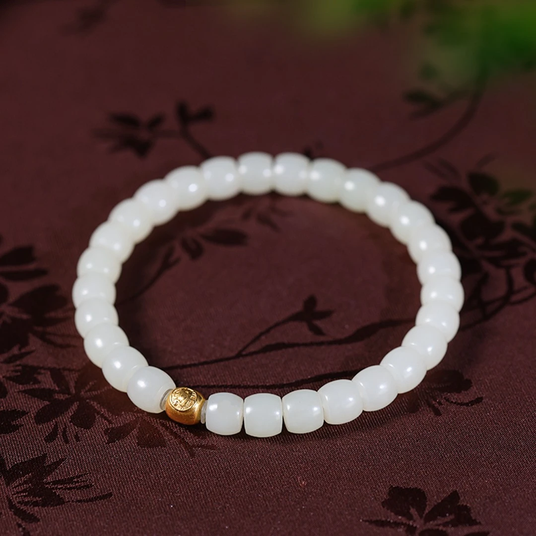 极致归元/18K金和田玉手串