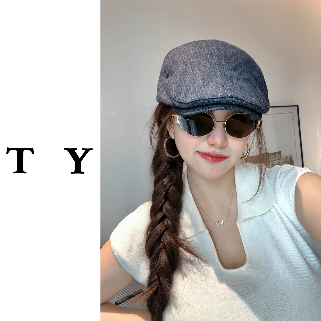 太一日系经典百搭款藏蓝色前进帽好版型显脸小软顶鸭舌帽