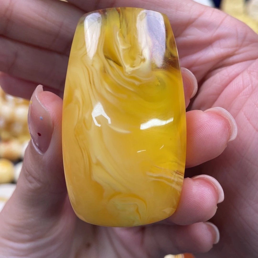 裸石蜜蜡未镶嵌琥珀蜜蜡牌子吊坠