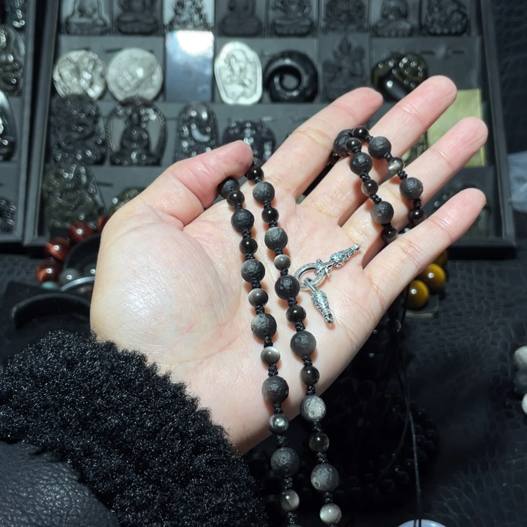 黑曜岩颈饰未镶嵌星*