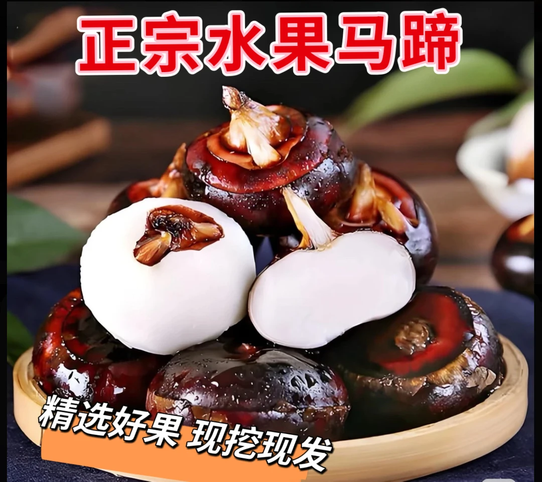 正宗广西水果马蹄荸荠红皮新鲜水果现挖地梨地栗农家整箱包邮