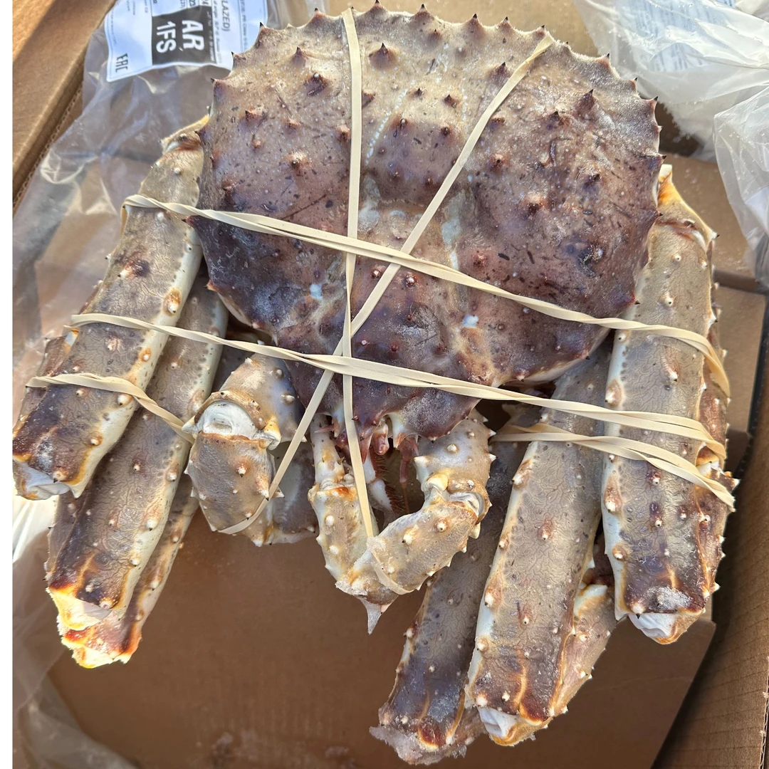 Y2【现场称重】生冻去脏精品俄罗斯帝王蟹冰鲜