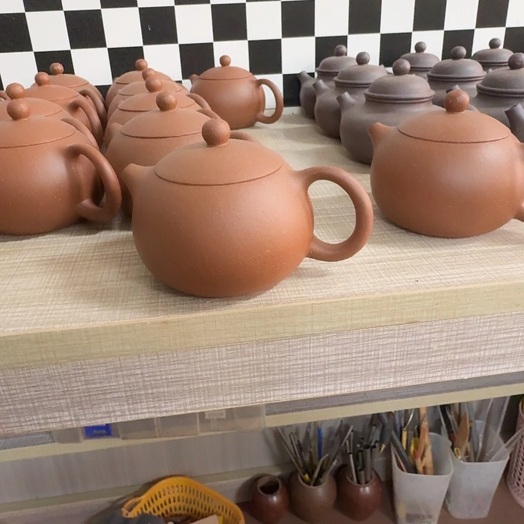 紫砂茶壶半手工制作