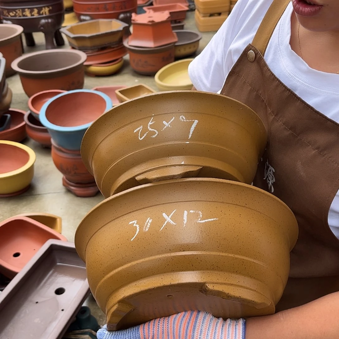 紫砂花盆盆景艺术