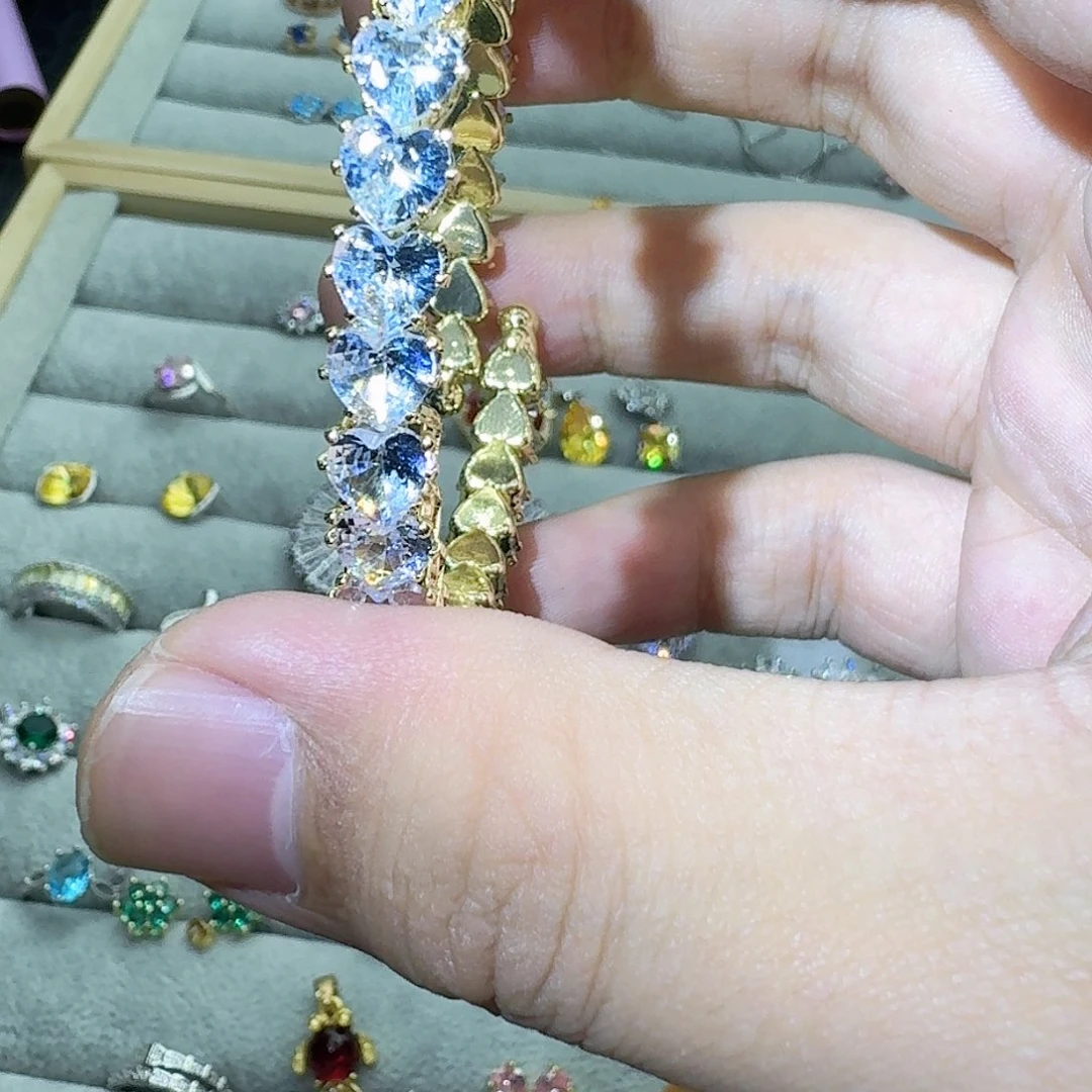 绿水晶戒指银S925镶嵌