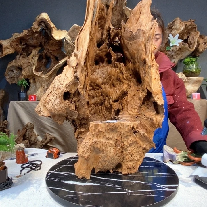 木潮**落草木堂根艺摆件139