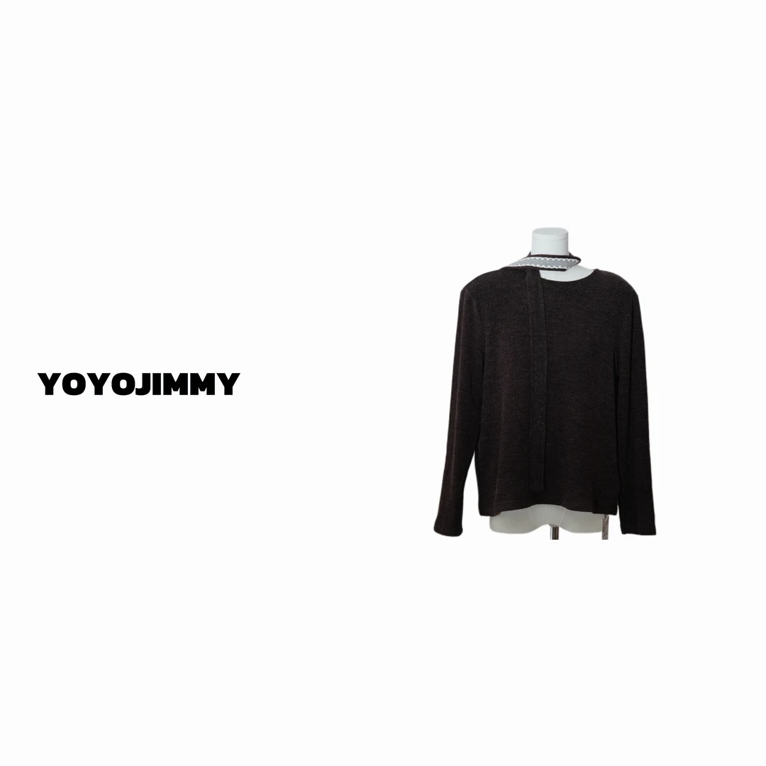 YOYO A668飘带衫女加厚时尚洋气上衣女