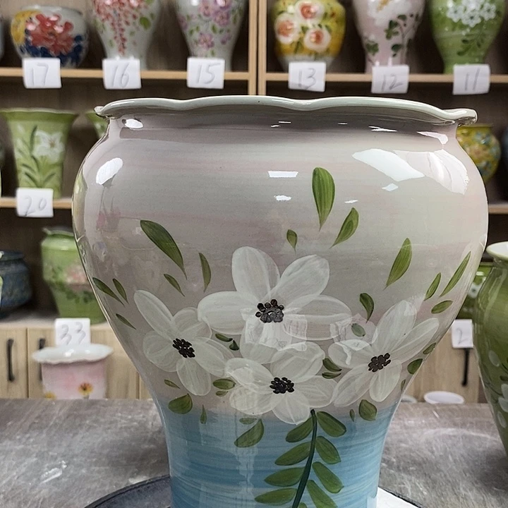 罐12zp景德镇陶瓷花盆